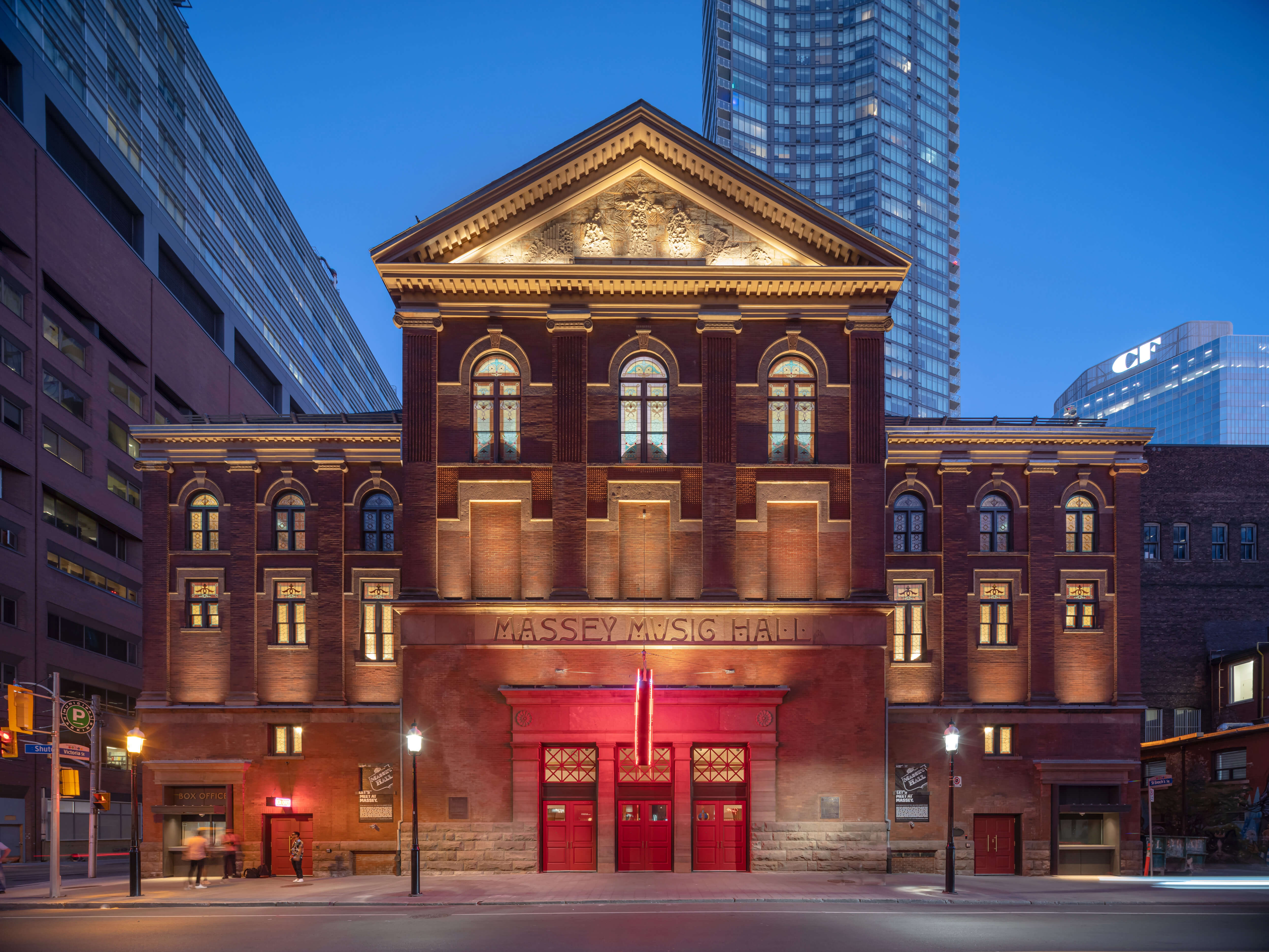 Massey-Hall-Building-revitalized-by-masonry-restoration-contractor-in-Toronto