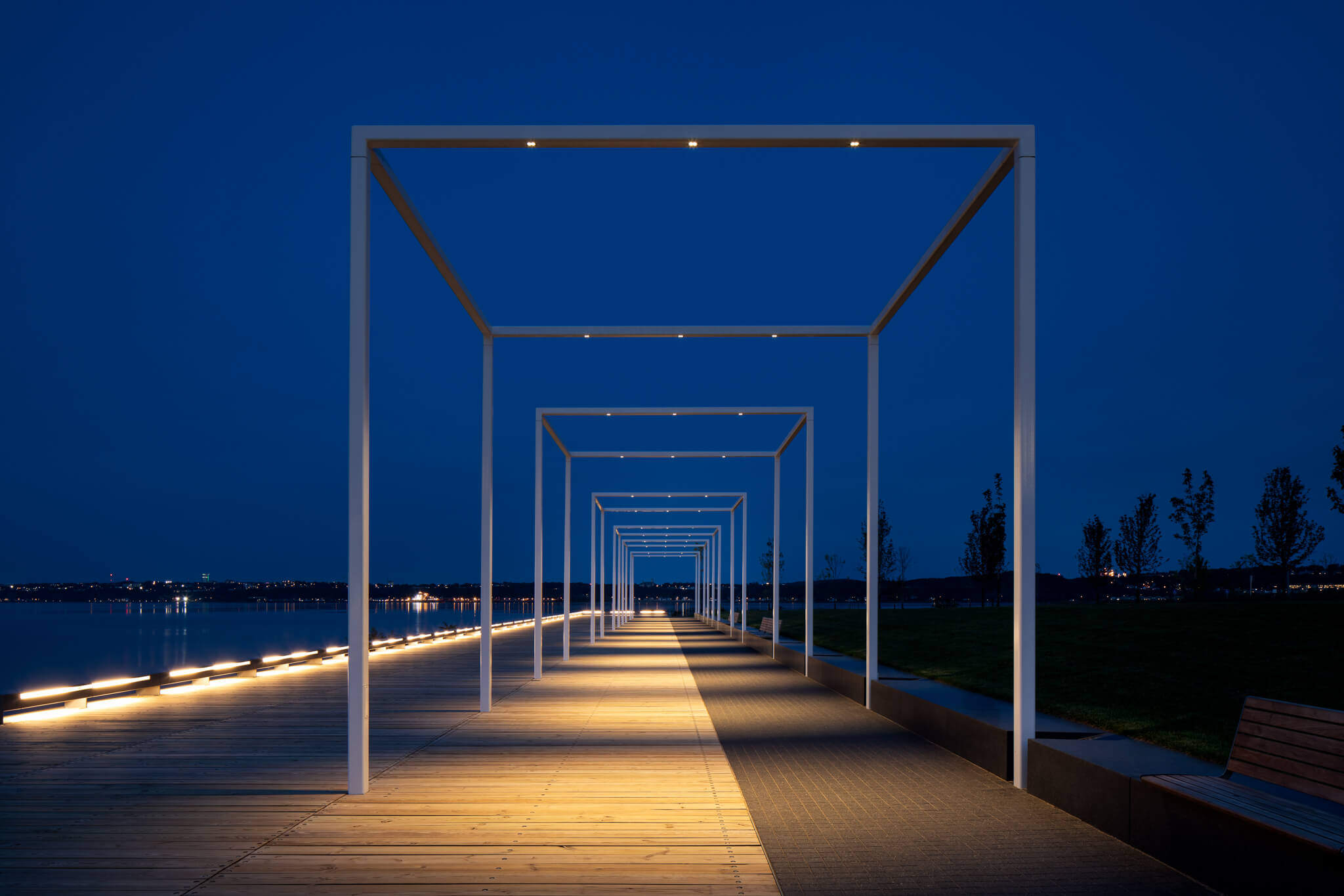 Photo de la Promenage la nuit, éclairée