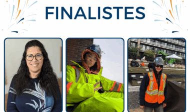 Finalistes Gala Elles Reconnaissent 2025 Mathilde, cimentière-applicatrice, et Érika, briqueteuse-maçonne.