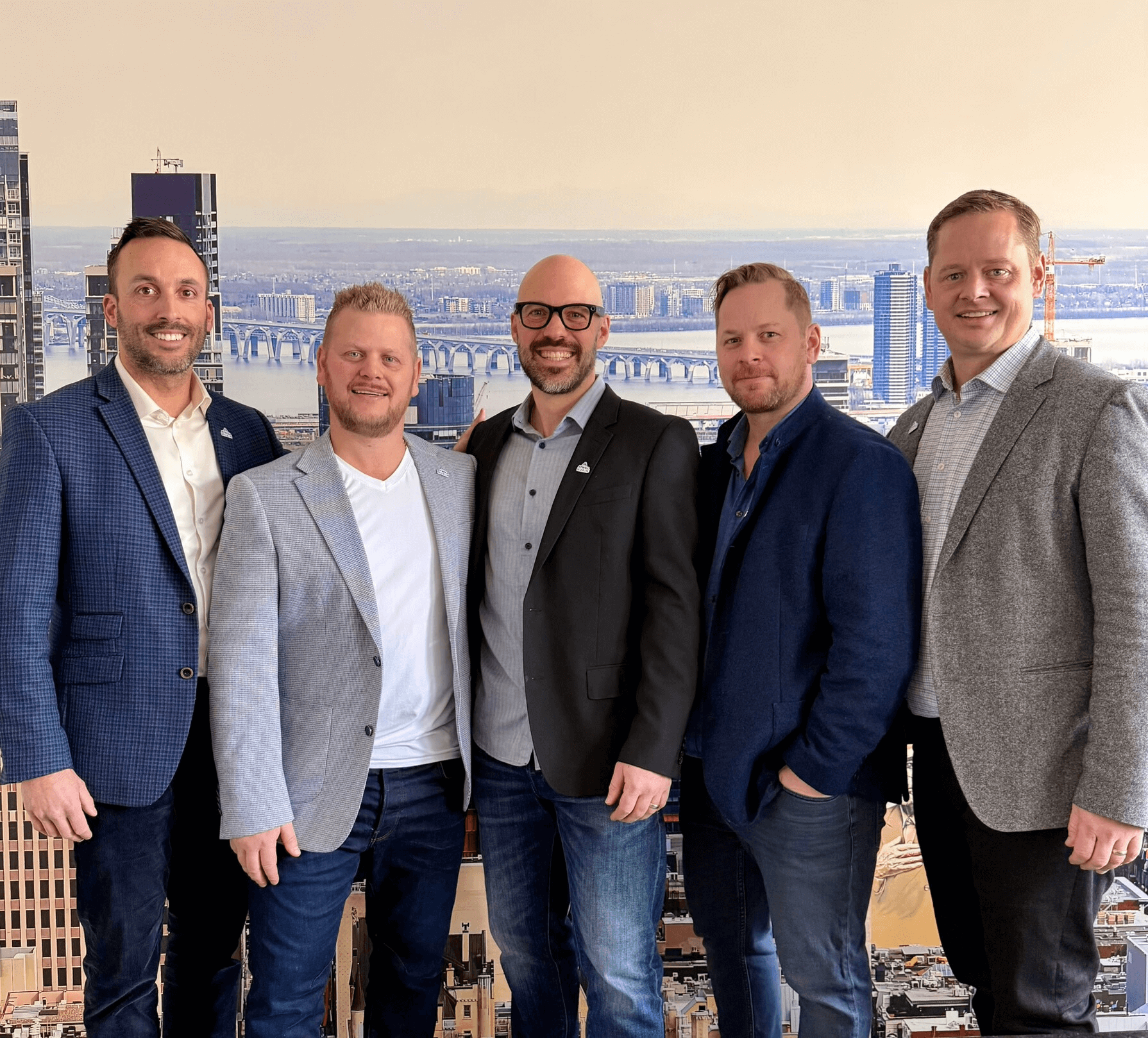 Les actionnaires d’Atwill-Morin et président de SoluBéton